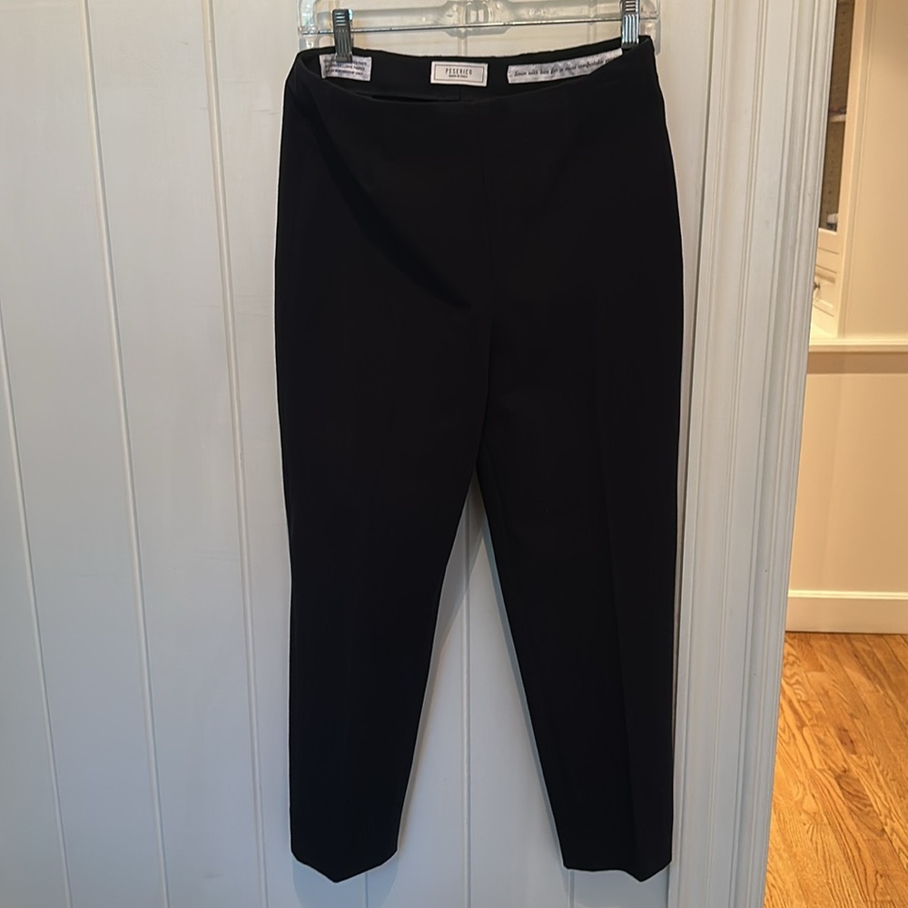 NEW Peserico Cropped Pants Black Size 10 PH4863J1